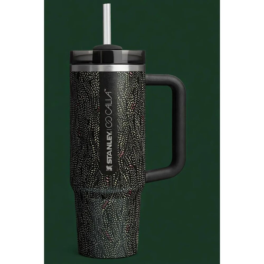 Stanley x CALIA Black Serpent 40 oz. Quencher H2.0 Tumbler Free Shipping 🎁 New